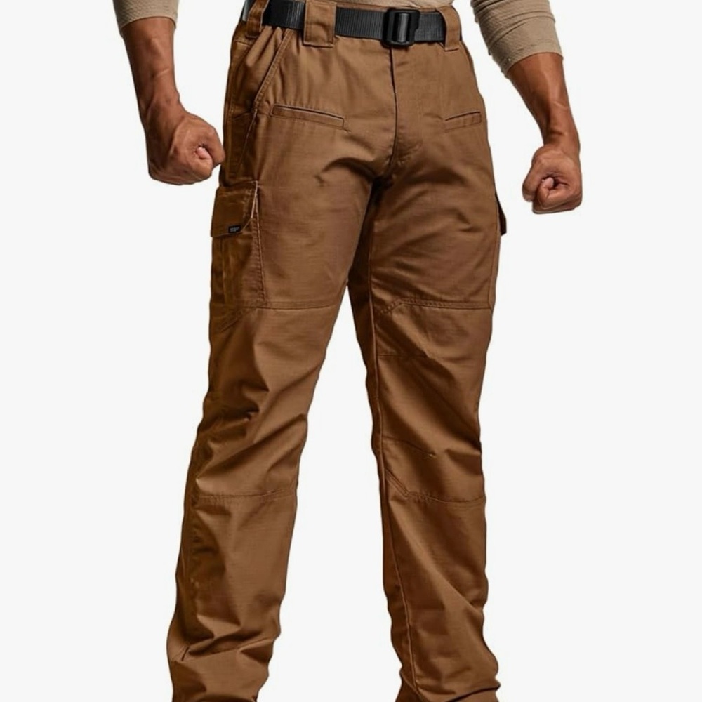 CQR Mens Tactical Ripstop Outdoor/Hiking/Work Cargo Pants-GUC